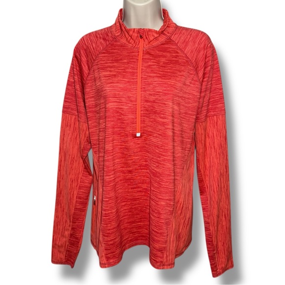 Athleta Tops - Athleta Women's Half Zip Running Pullover Coral Size XL